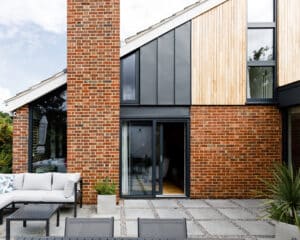 Patio at Bellropes, a renovation designed by Hawkes Architecture.