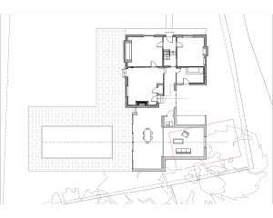 Brickhouse plans for a new extension and remodelling project by Hawkes Architecture.