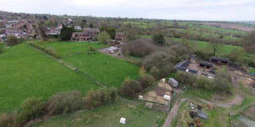 Bergbyr para 139 site aerial photo