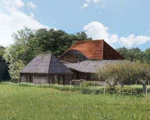 Benenden Barn a Para 80 (Para 79), energy efficient passive house. Another grand design by Hawkes architecture.