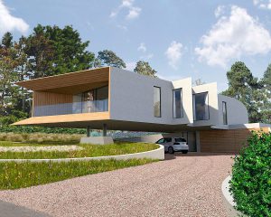 Cliff Top House, a Para 80 (formerly Para 55), energy efficient passive house. Another grand design by Hawkes Architecture.