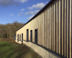 English sweet chestnut cladding on Headlands, a Para 80 (Para 55), energy efficient passive house. Another grand design by Hawkes Architecture.