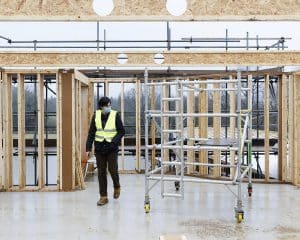 The construction of Lake House, a Para 80 (Para 79), energy efficient passive house. Another grand design by Hawkes Architecture.