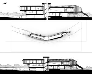 South elevation of Mossie, a Para 80, energy efficient passive house. Another grand design by Hawkes Architecture.