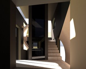 Lift inside Mossie a Para 80, energy efficient passive house. Another grand design by Hawkes Architecture.
