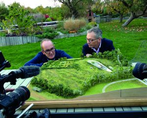 Kevin Mcloud and Richard Hawkes discussing the model of Bigbury Hollow, a Para 80 (PPS 7), energy efficient, passive house. Designed by Hawkes Architecture and featured on Channel 4's Grand Designs.