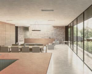 Interior of Tunwold, a Para 80, energy efficient passive house in the Cotswold. Another grand design by Hawkes Architecture.