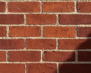 Locally sourced brick walls at Lake House, a Para 80 energy efficient, passive house. Another grand design by Hawkes Architecture.