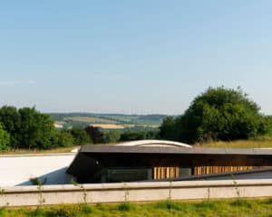 The view from Bigbury Hollow, a Para 80 energy efficient passive house. Another grand design by Hawkes Architecture.