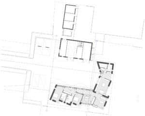 Floor plan of Burr Yard, designed by Hawkes Architecture.