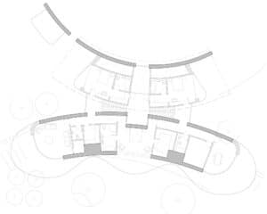 The Glades, floor plan, a Para 80, energy efficient passive house. Designed by Hawkes Architecture.